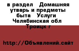  в раздел : Домашняя утварь и предметы быта » Услуги . Челябинская обл.,Троицк г.